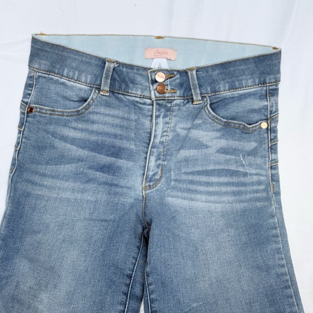 Candie's Light Blue Skinny Jeans with Distress - Picture 6 of 6
